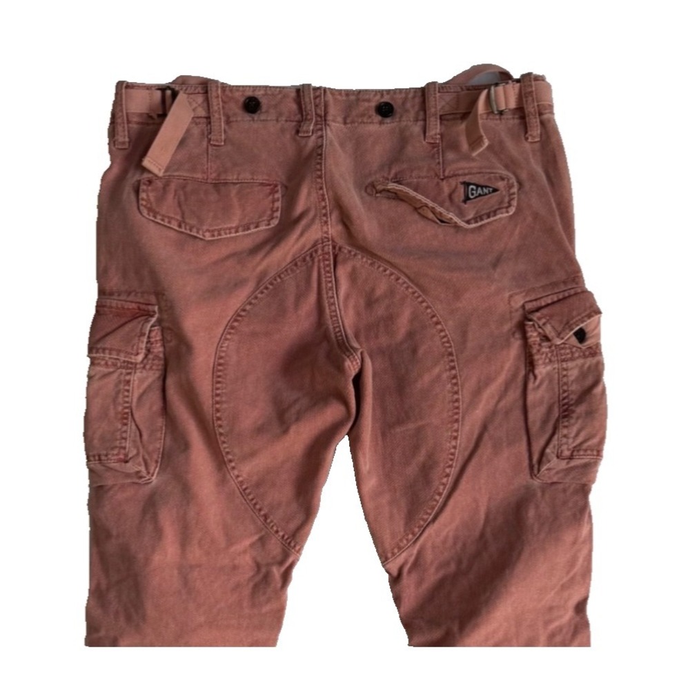 GANT by Michael Bastian Cargo Pants Men 32x32 Pink Salmon Utility Cotton